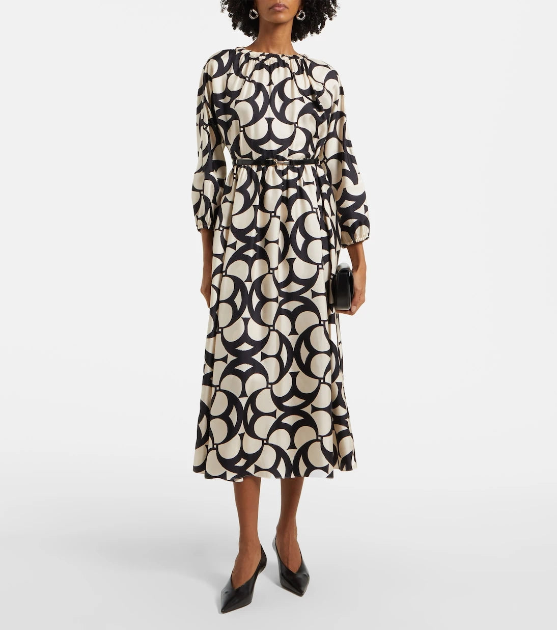 'S Max Mara - Nina silk twill maxi dress