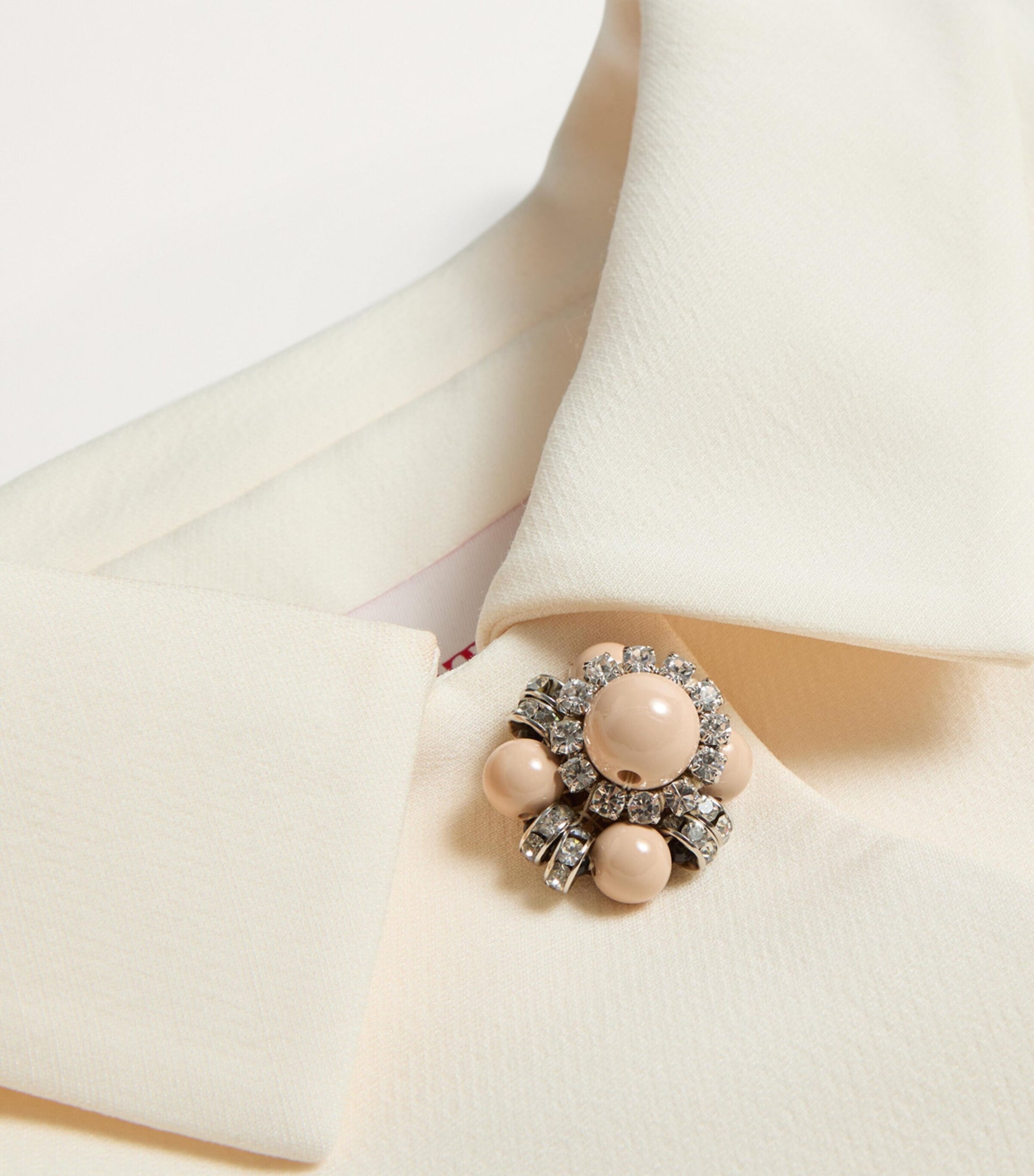 Valentino Ivory Wool-Silk Coat