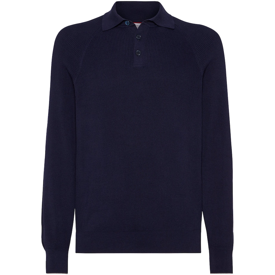 Brunello Cucinelli Cotton Polo Sweater