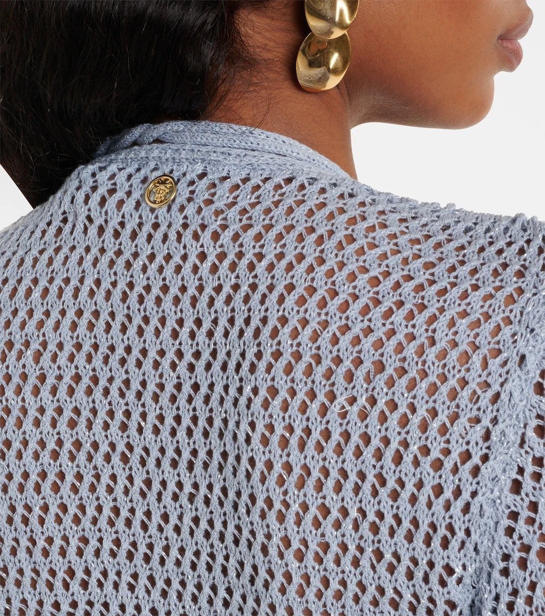 Bananhot - Zorya open-knit lamé beach cover-up