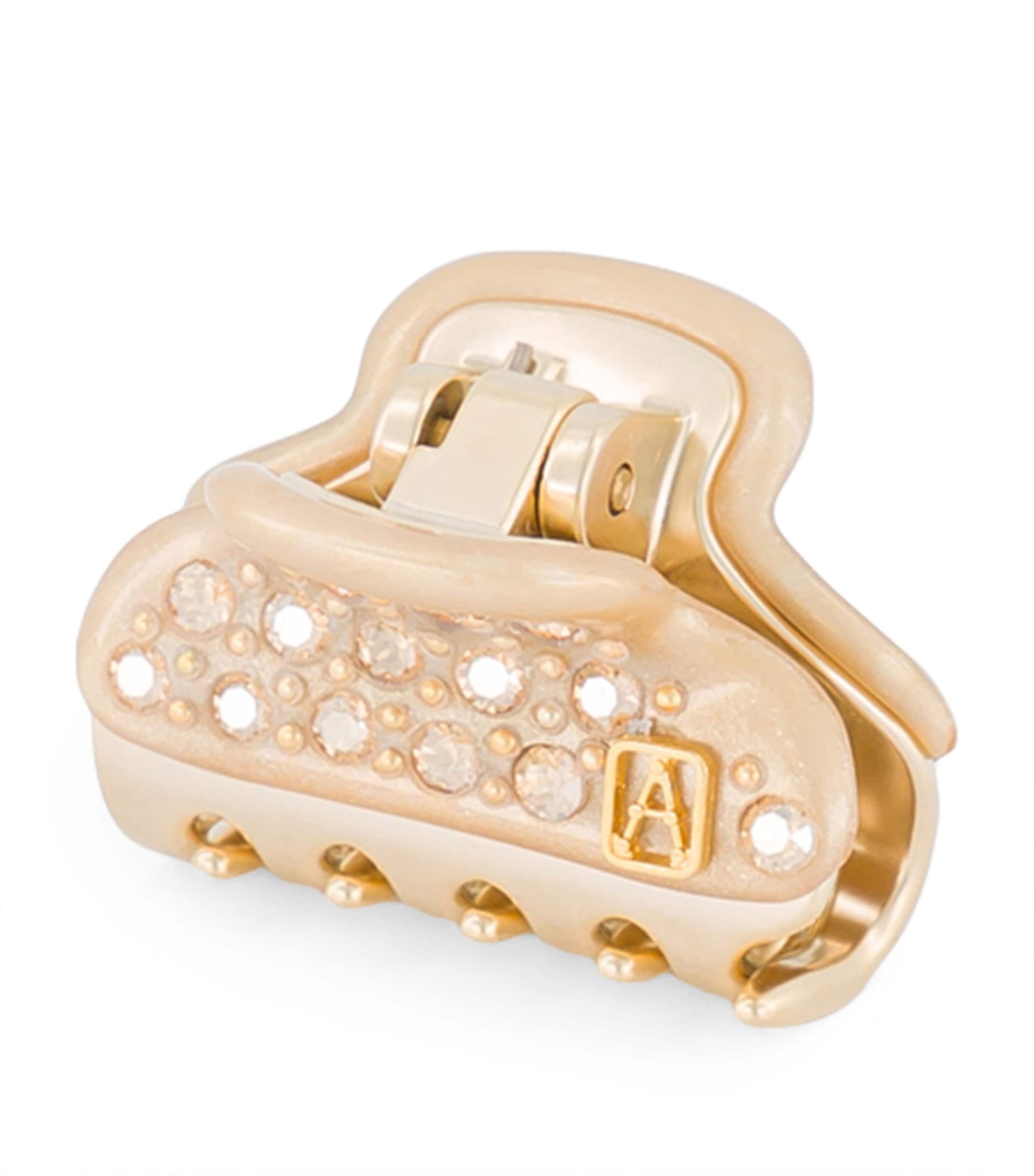 Alexandre de Paris Gold-Plated Crystal-Embellished Claw Hair Clip