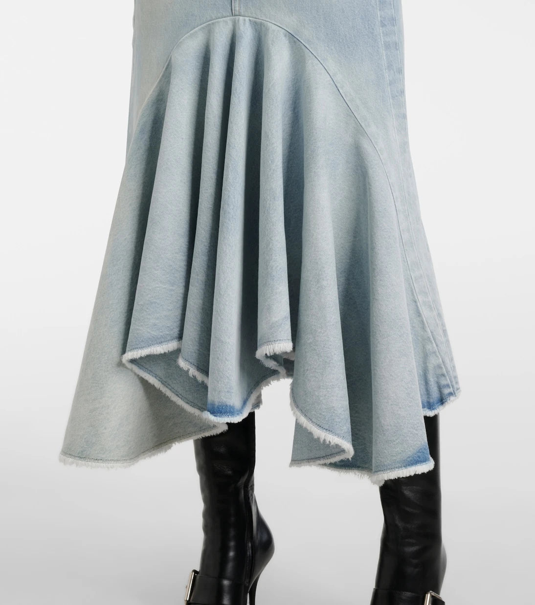 Vetements - Godet denim midi skirt