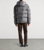 Prada Grey Wool Fleece Puffer Jacket