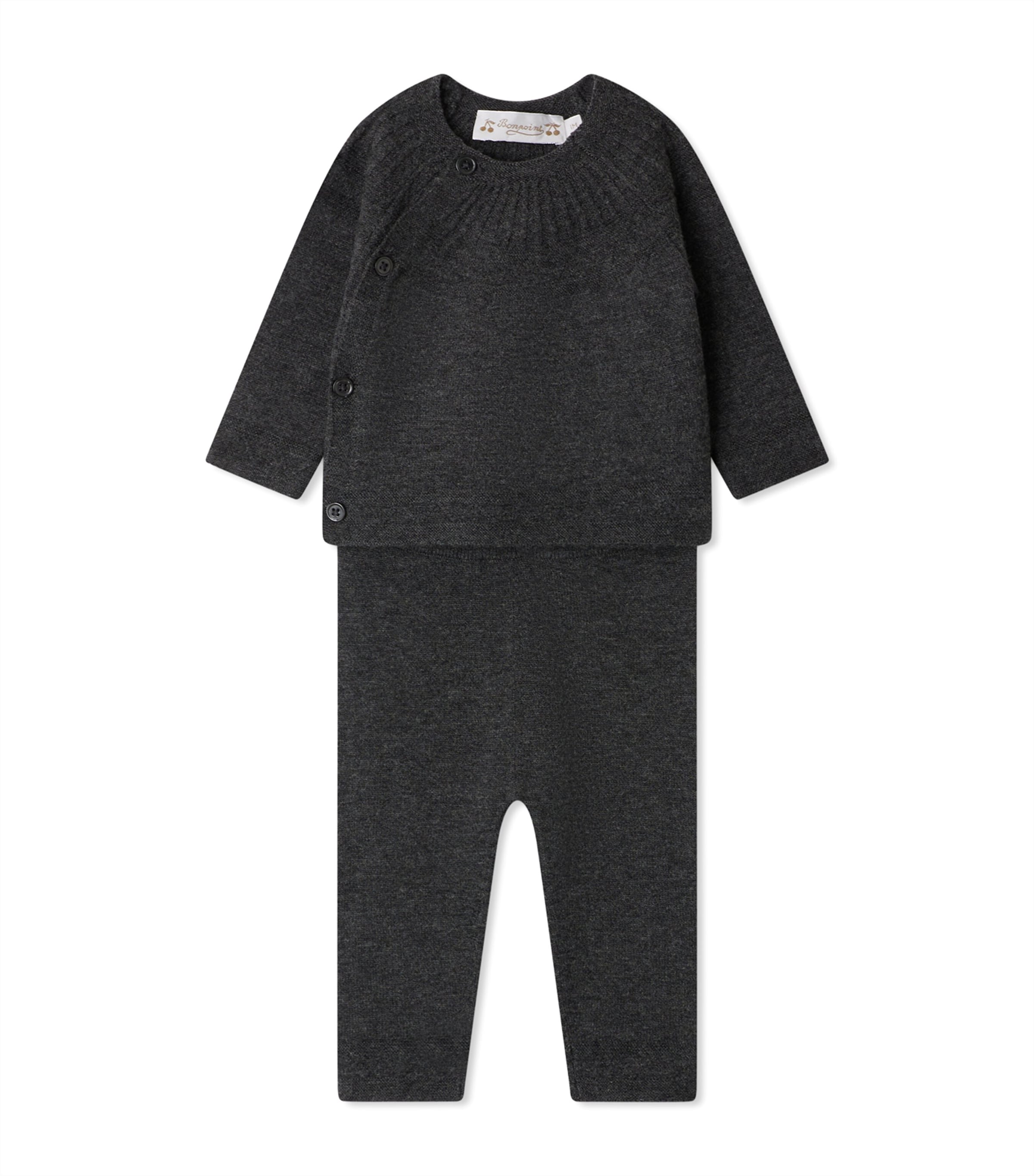 Wool-Cotton Jina Top and Trousers Set (1-18 Months)