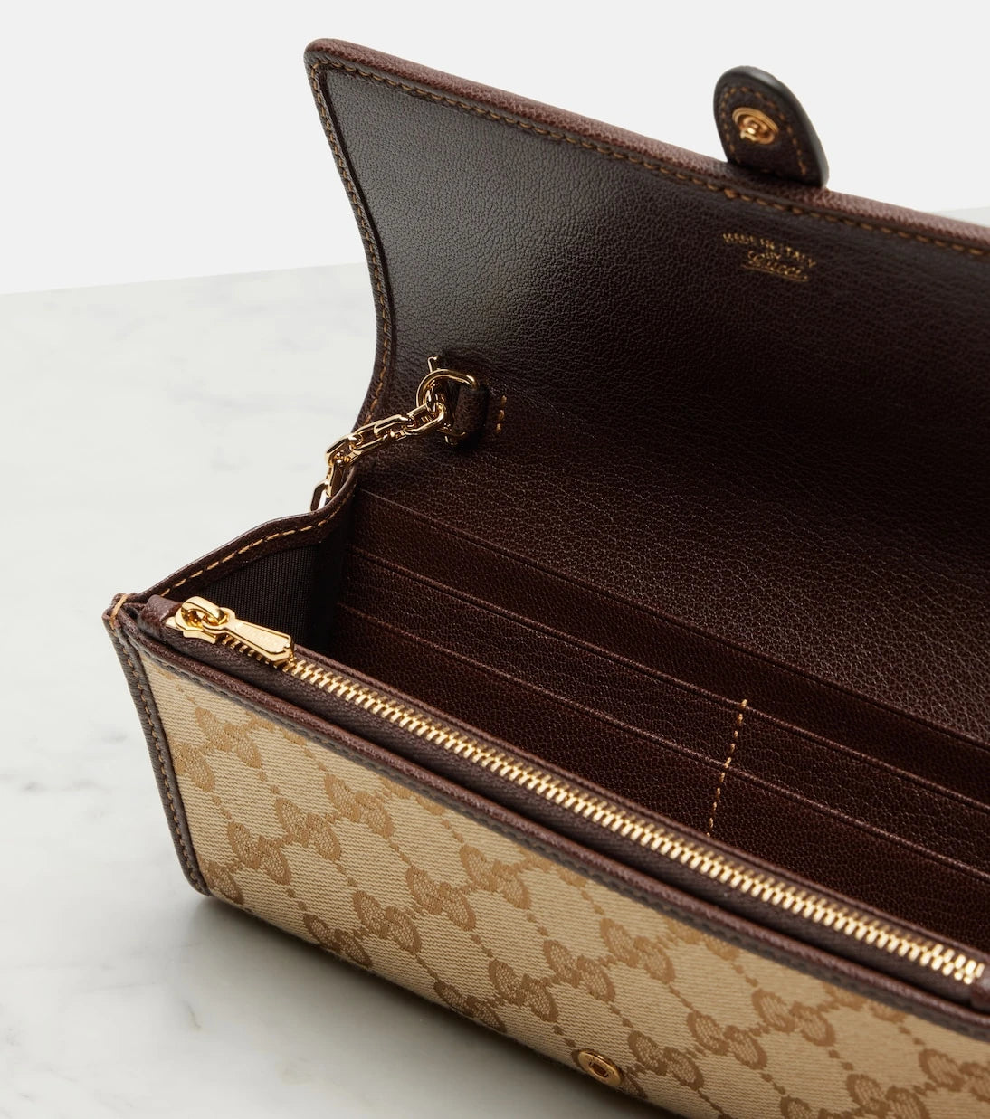 Gucci - Gucci Jackie GG Canvas clutch