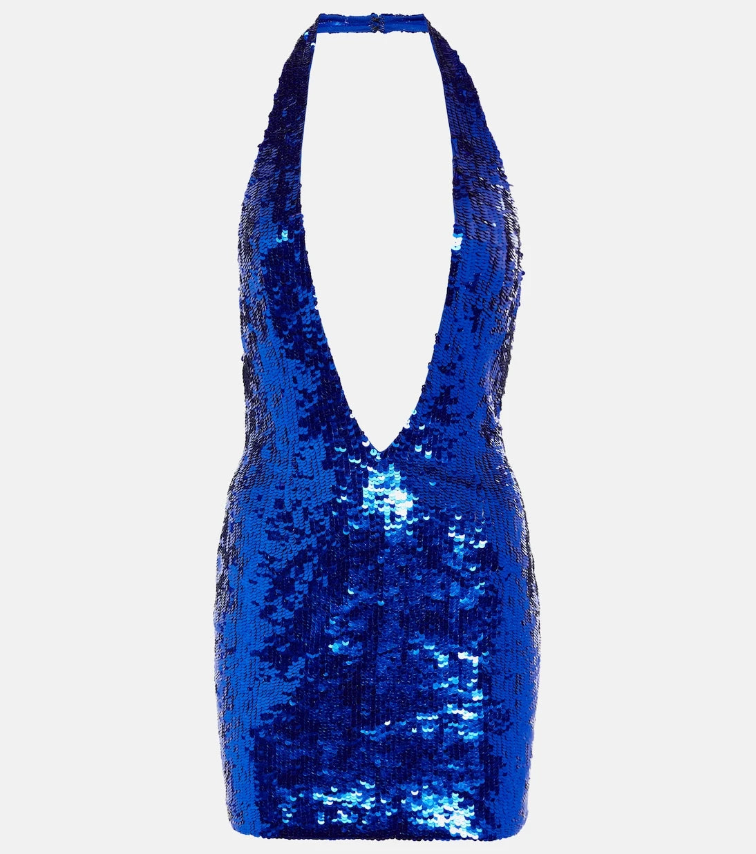 LaQuan Smith - Embellished deep V-neck minidress