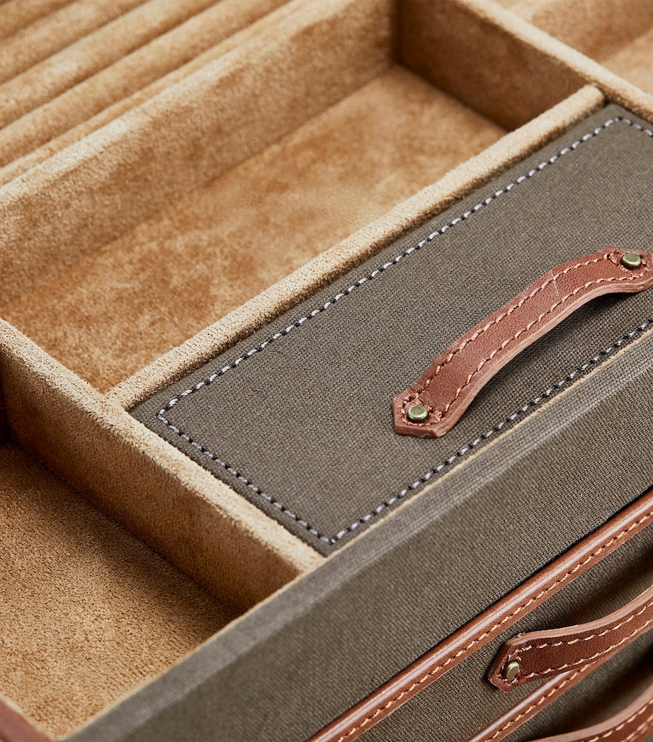 Vegan Leather Ida Trunk Jewellery Box