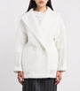 Max Mara White Mesh Teddy Bear Coat