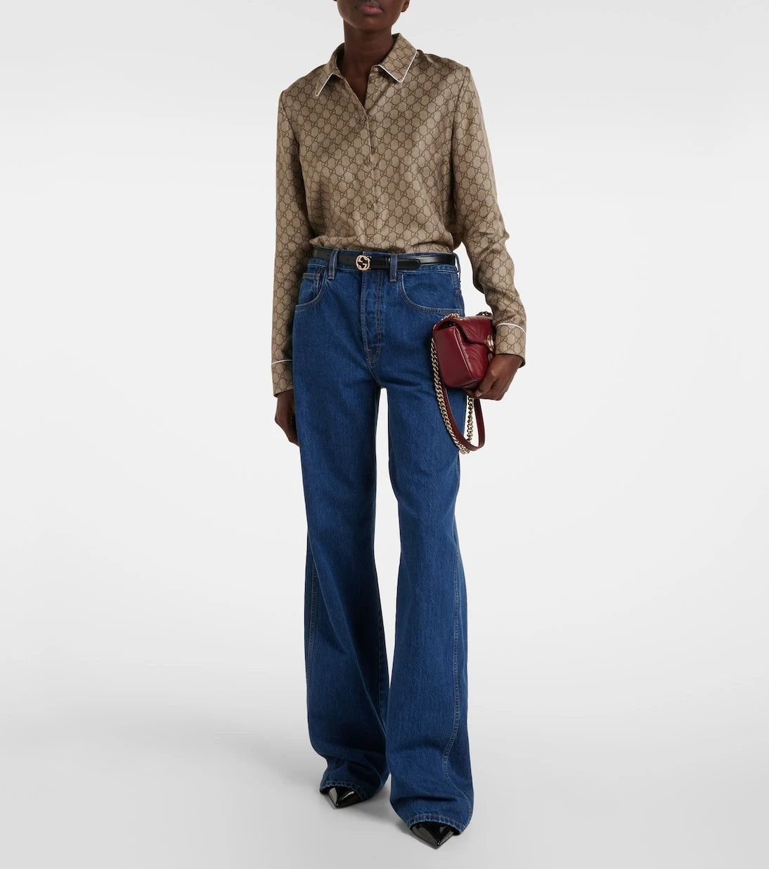 Gucci - GG silk twill shirt