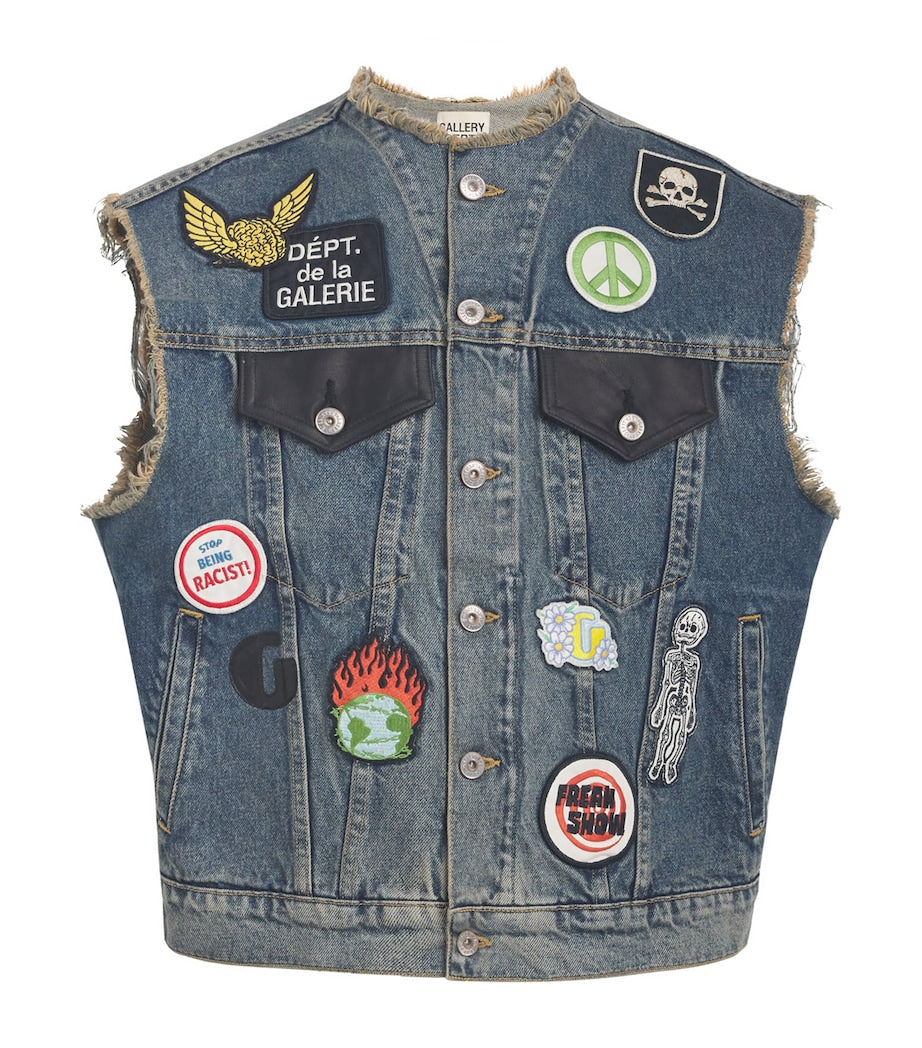 GALLERY DEPT. Blue Midnight Denim Waistcoat