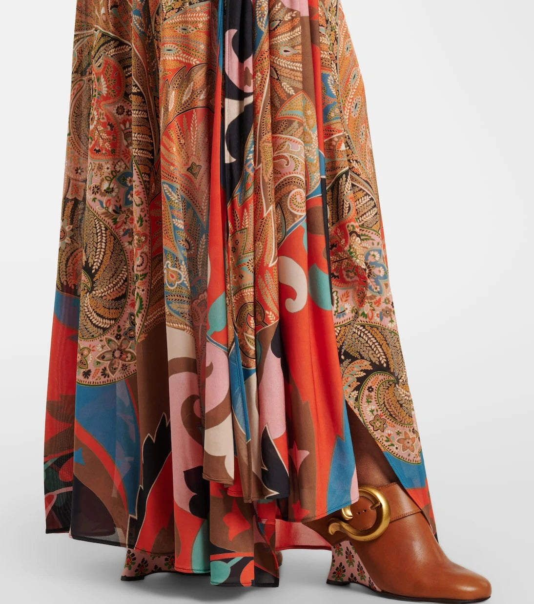 Etro - Paisley draped gown