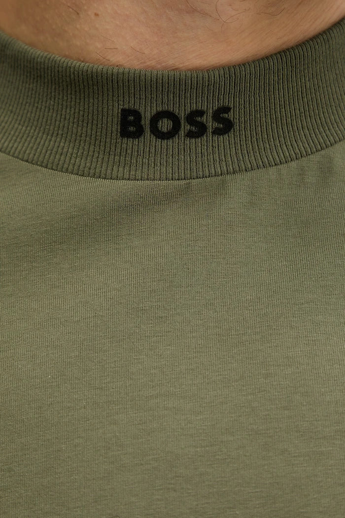 BOSS Green Erkek Pamuk Elastan Tişört Tee Collar