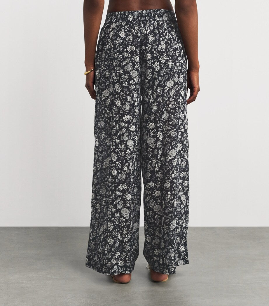 Floral Azra Wide-Leg Trousers
