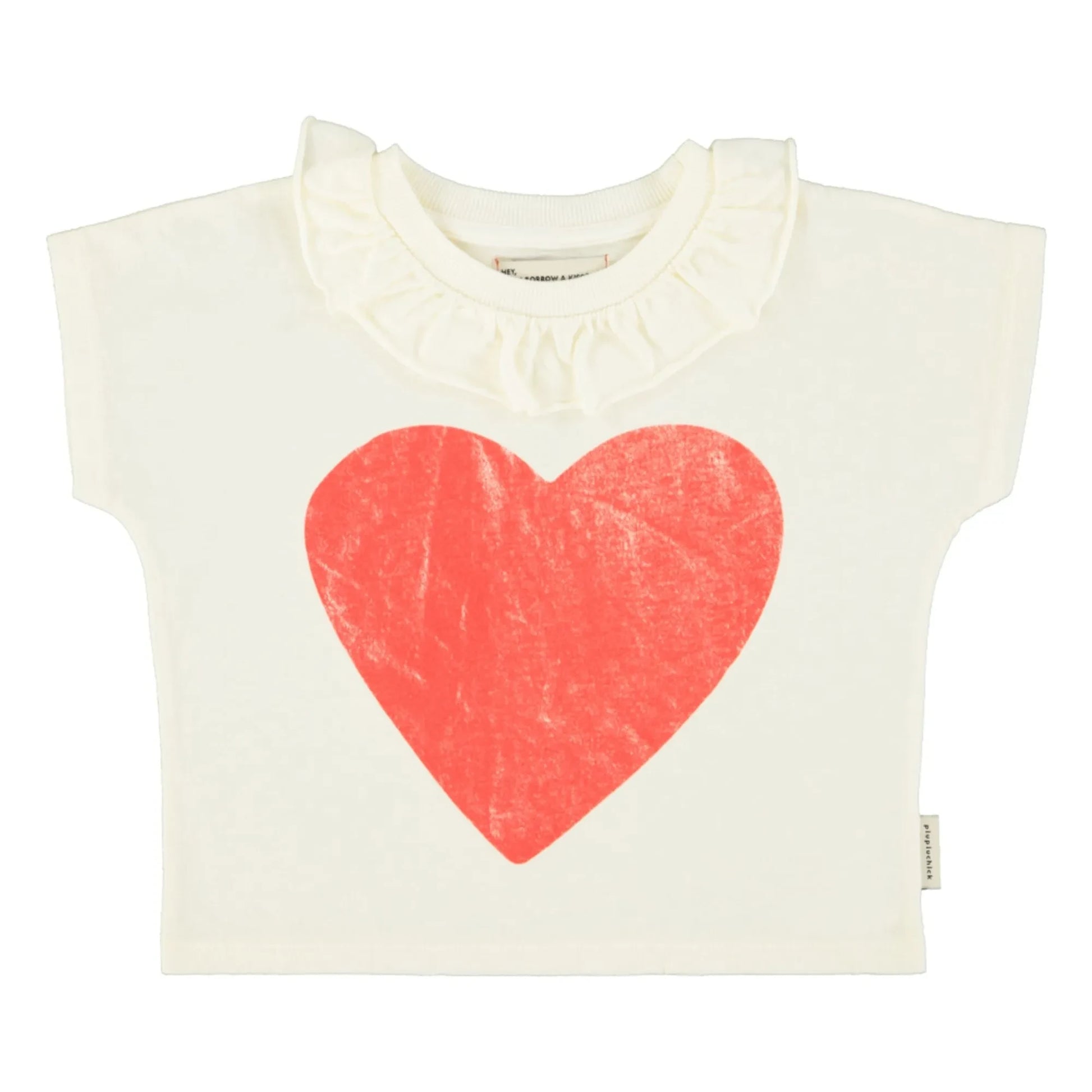 Piupiuchick - Heart T-shirt | Ecru
