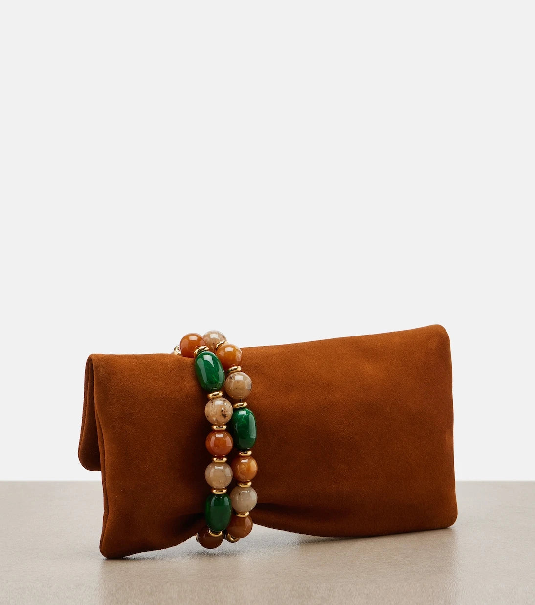 Jimmy Choo - Zandra beaded suede clutch