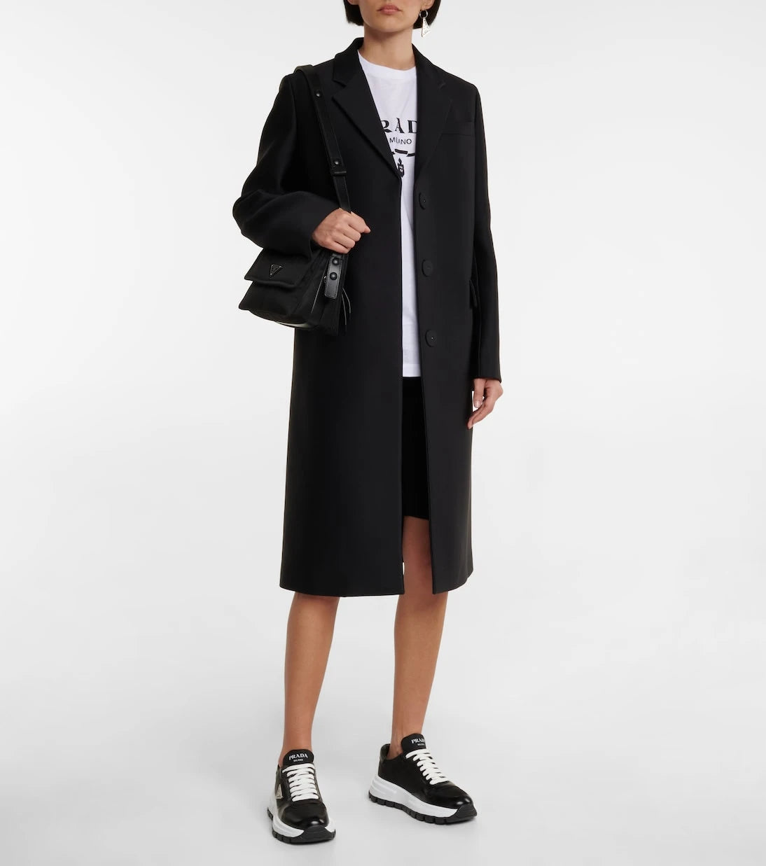 Prada - Re-Nylon Küçük dolgulu omuz çantası