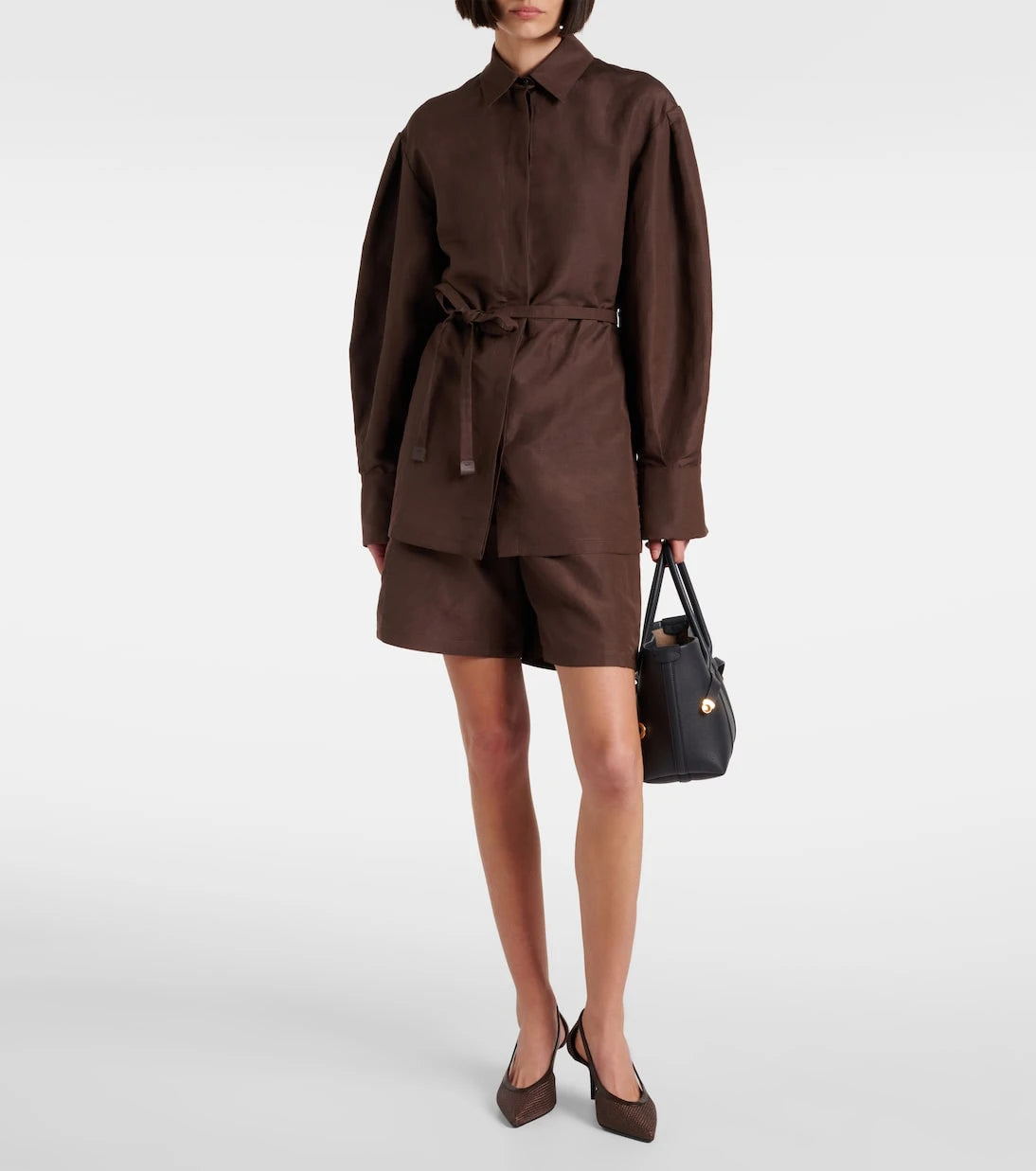 Max Mara - Quebec keten ve ipek şort