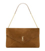 Saint Laurent Beige Extra Large Cassandre Envelope Chain Wallet