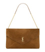 Saint Laurent Beige Extra Large Cassandre Envelope Chain Wallet