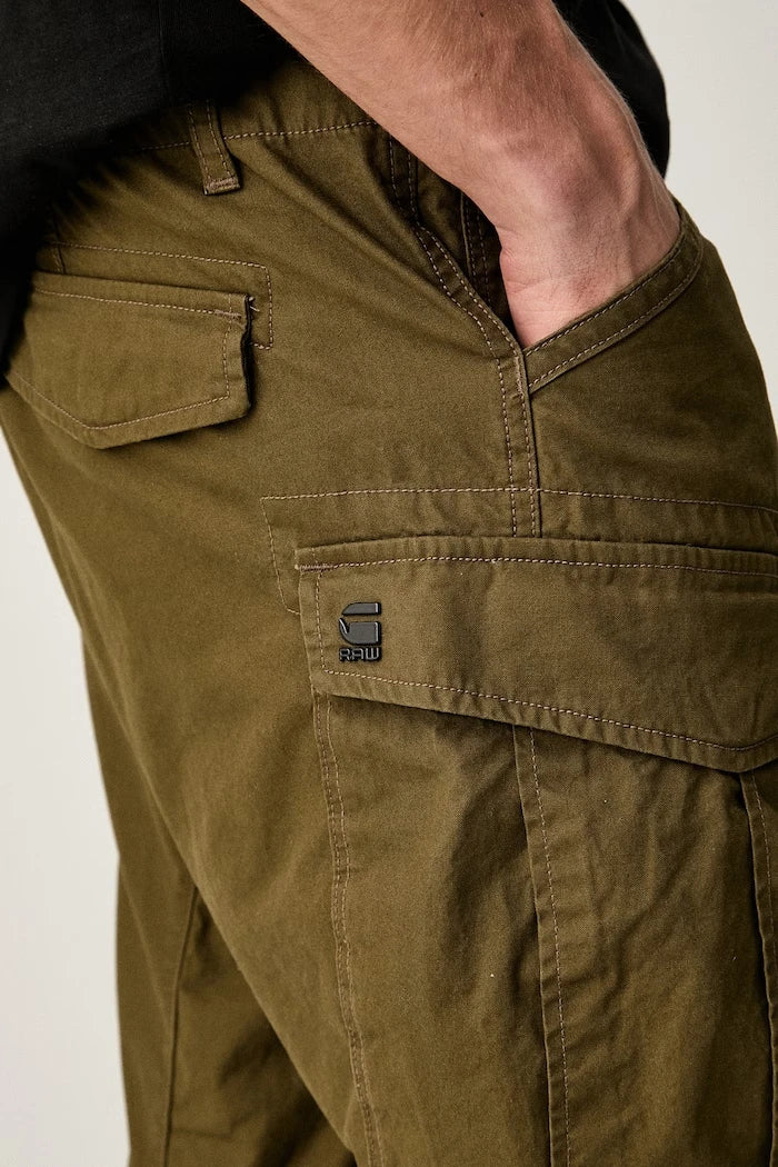 G-Star erkek pamuklu Cargo 3D regular tapered cuffed pantolon