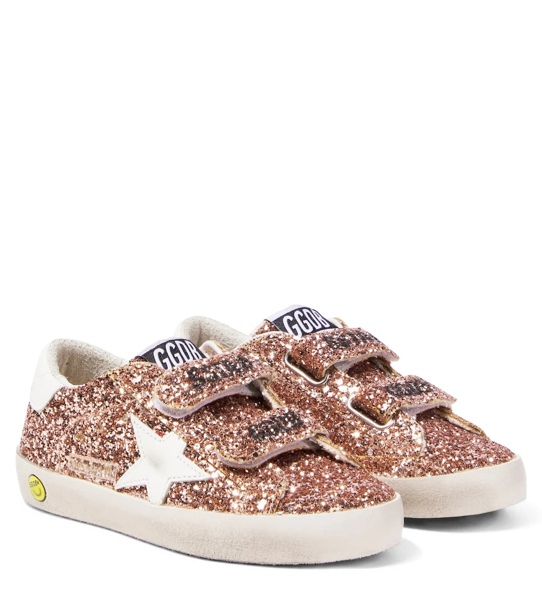Golden Goose Kids - Old School glitter leather sneakers
