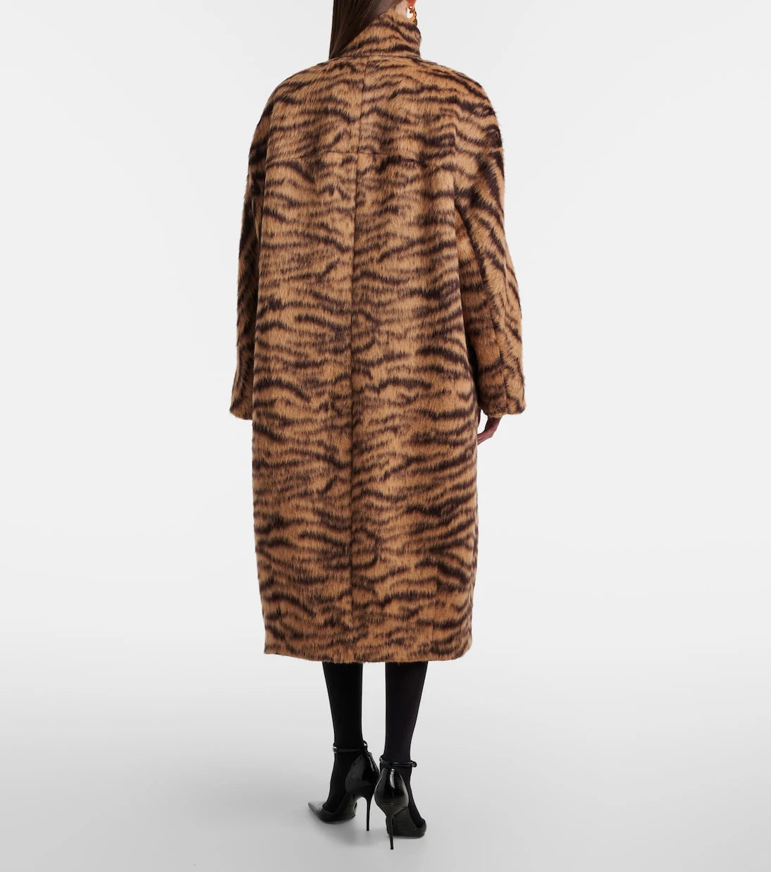 Alaïa - معطف جاكار من مزيج الصوف