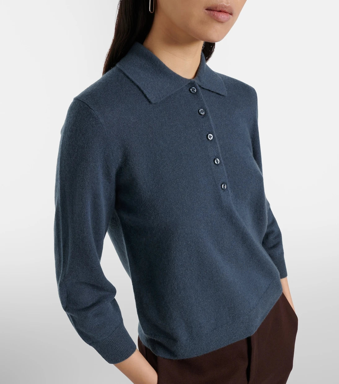 Vince - Cashmere and silk polo sweater