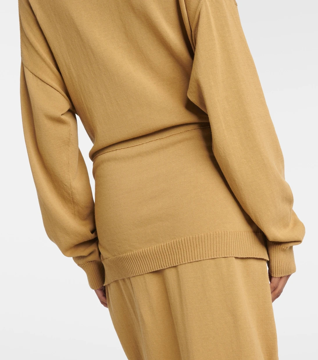 Lemaire - Trompe-l'œil cotton midi dress