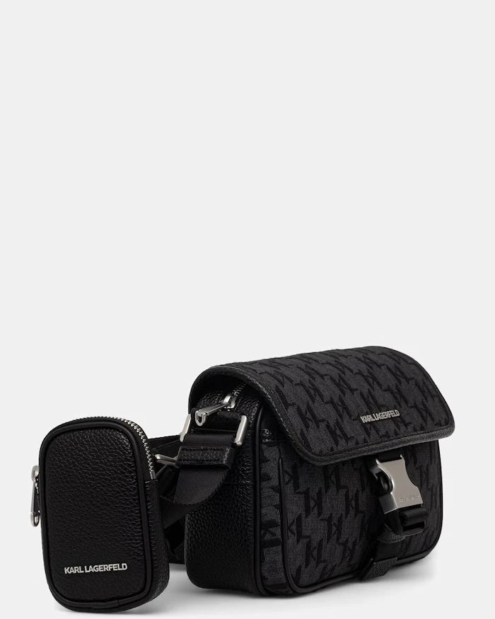Karl Lagerfeld erkek omuz çantası, suni deriden, K/MONOGRAM