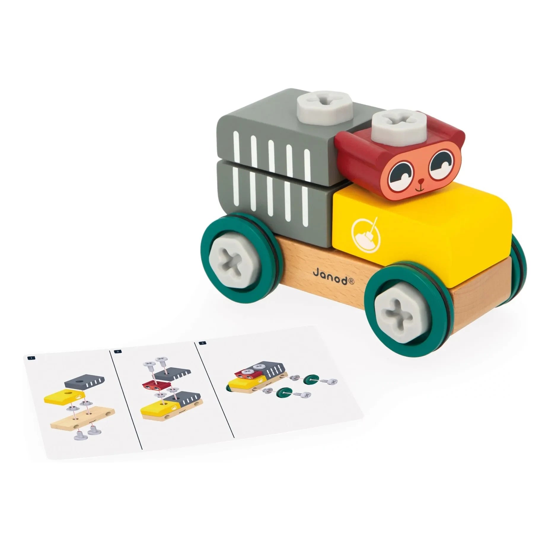 Janod - Bear tinkering car