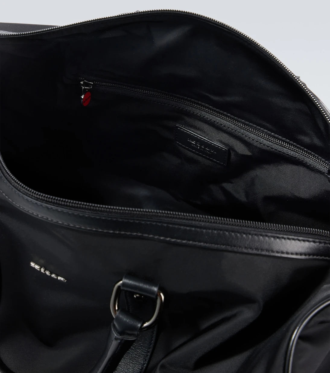 Kiton - Leather-trimmed duffel bag