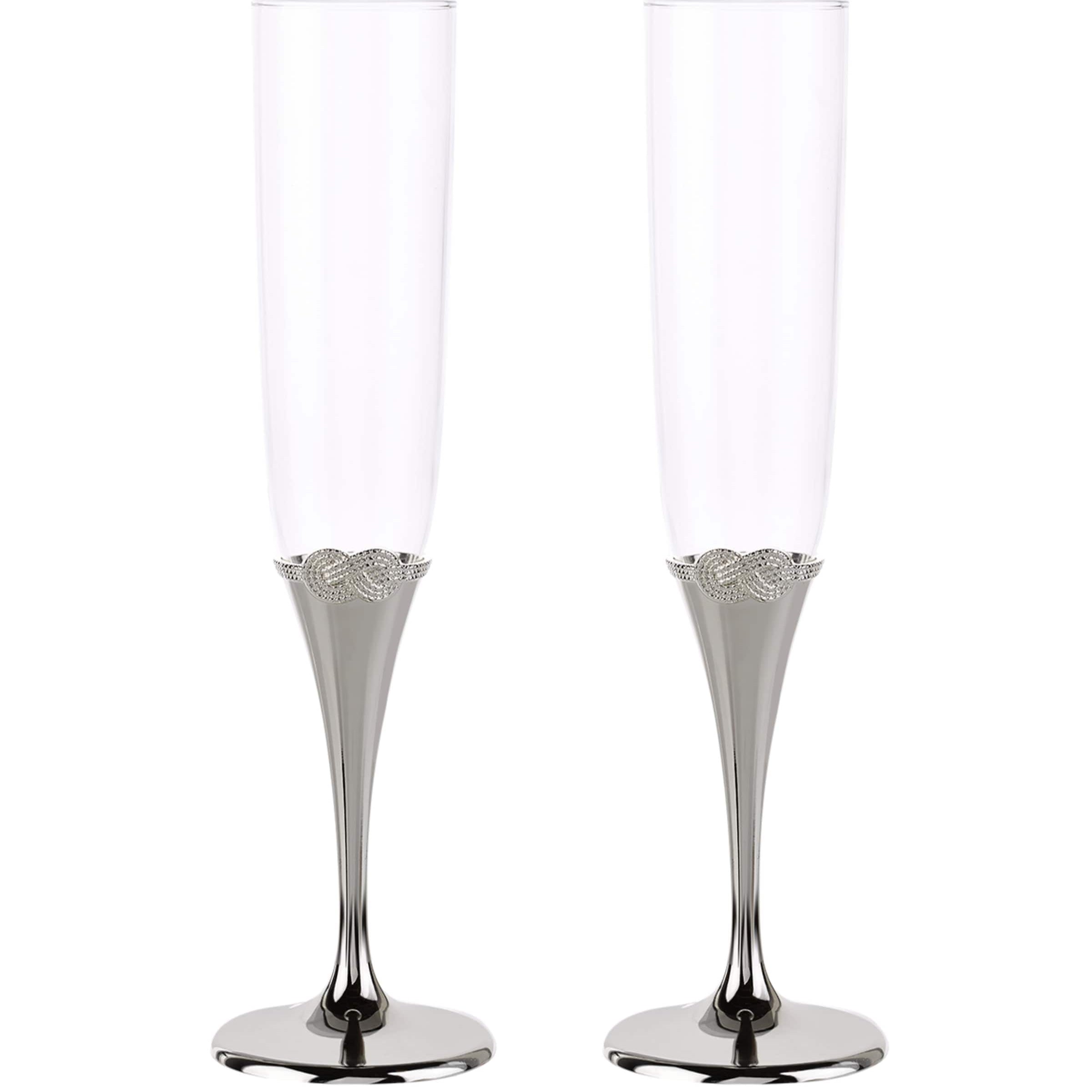 Set of 2 Infinity Champagne Flutes