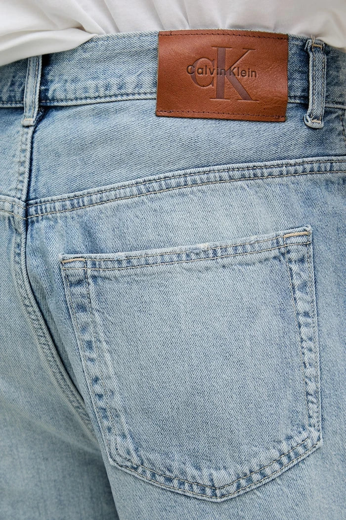 Calvin Klein Jeans erkek kısa pantolon, keten karışımlı