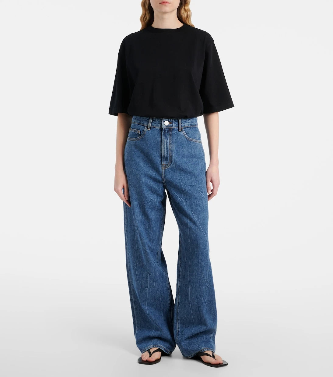 Róhe - High-rise wide-leg jeans