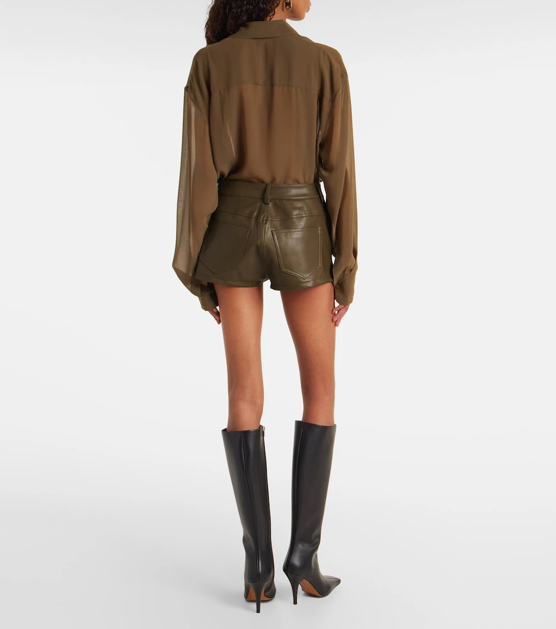 Norma Kamali - High-rise shorts
