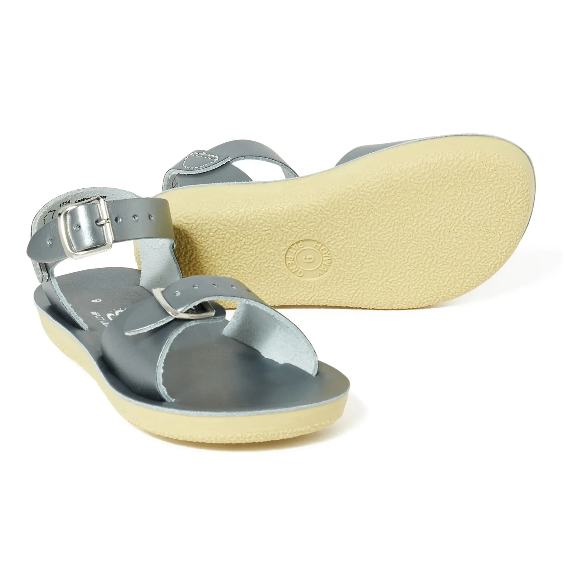 Salt-Water - Surfer Sandals in Waterproof Leather | Silver