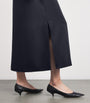 Weekend Max Mara Blue Satin Midi Skirt