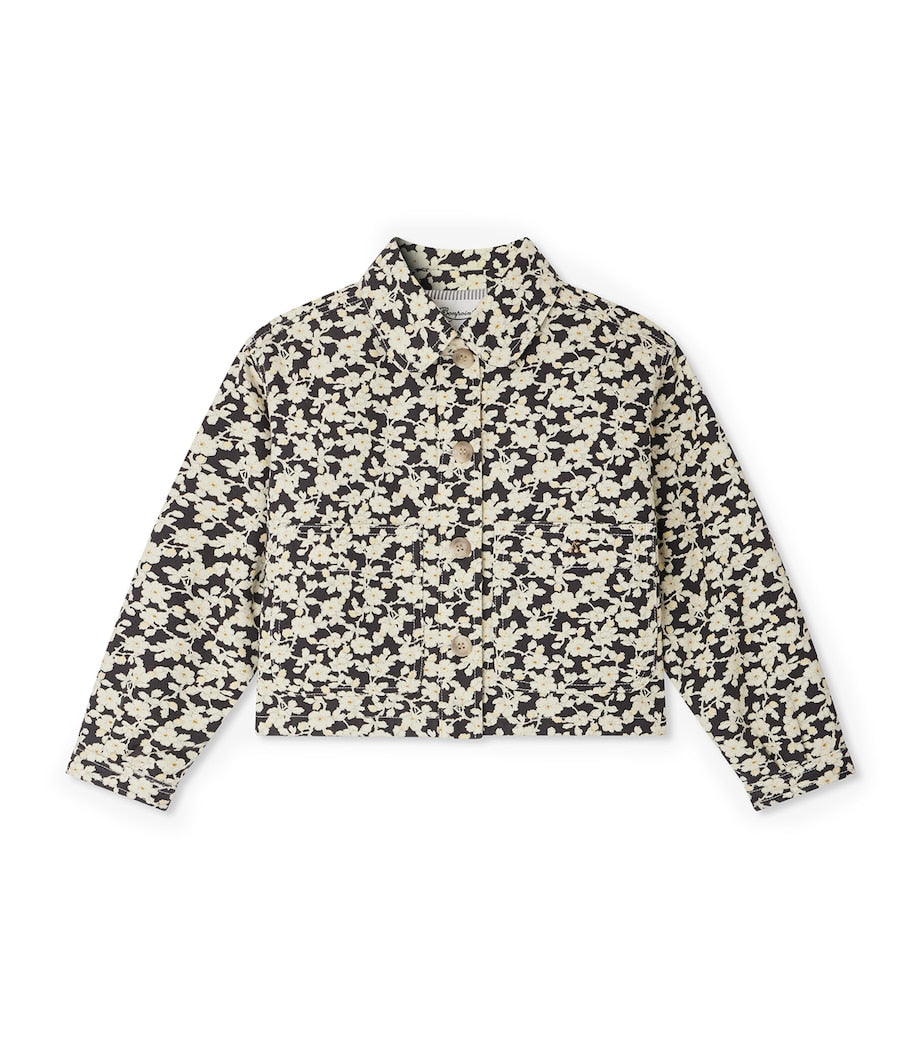 Cotton Floral Print Jacket (4-14 Years)