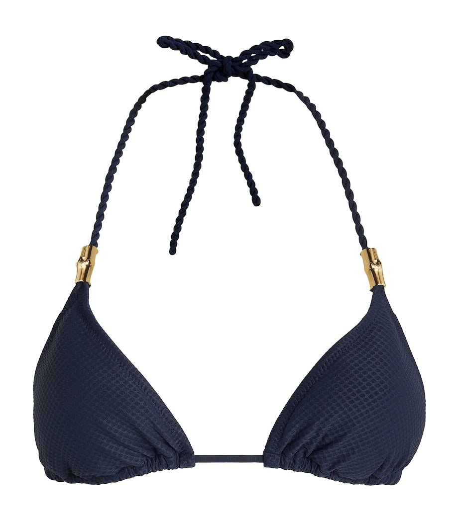 Heidi Klein Navy Core Rope Bikini Top