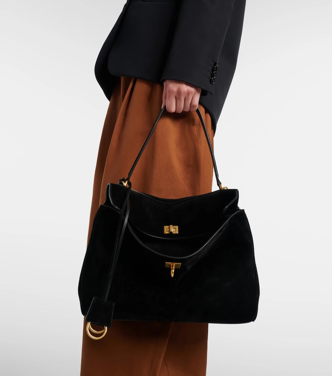 Balenciaga - Rodeo Medium suede shoulder bag