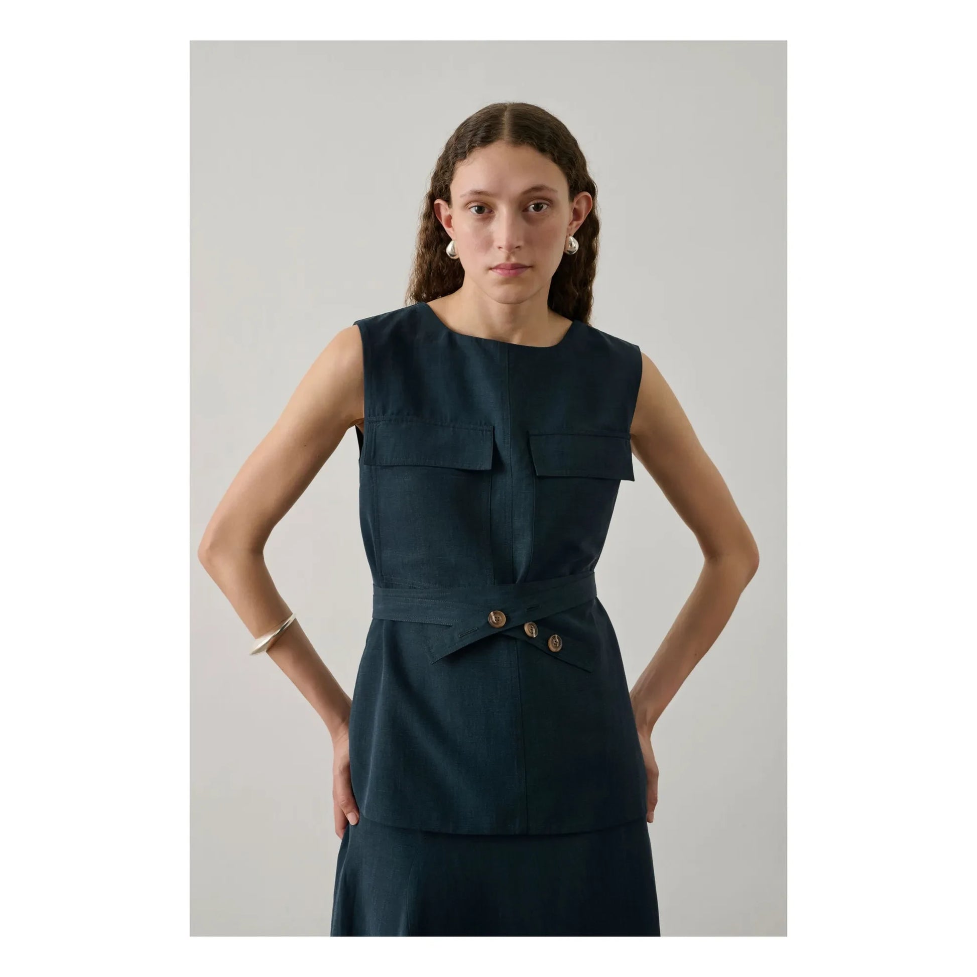 Soeur - Top Isra | Petrol blue