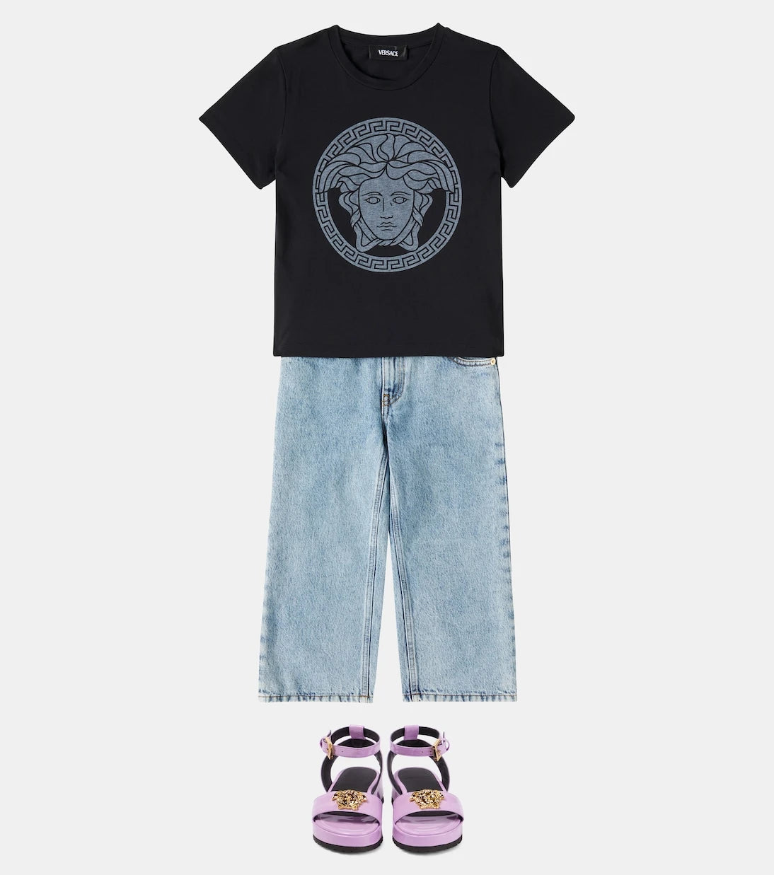 Versace Kids - صنادل منصة لا ميدوزا