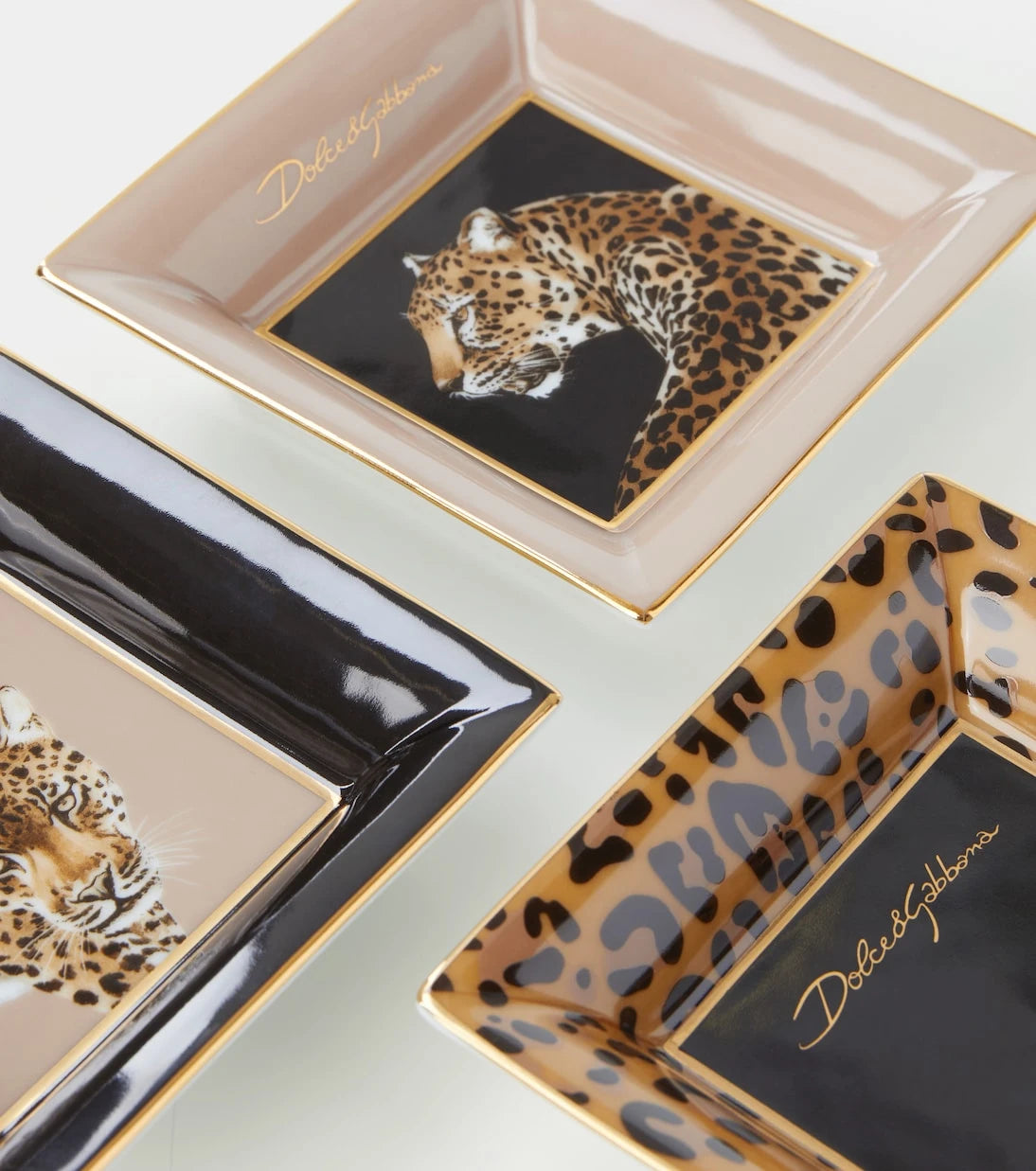 Dolce&Gabbana Casa - Leopardo set of 3 decorative trays