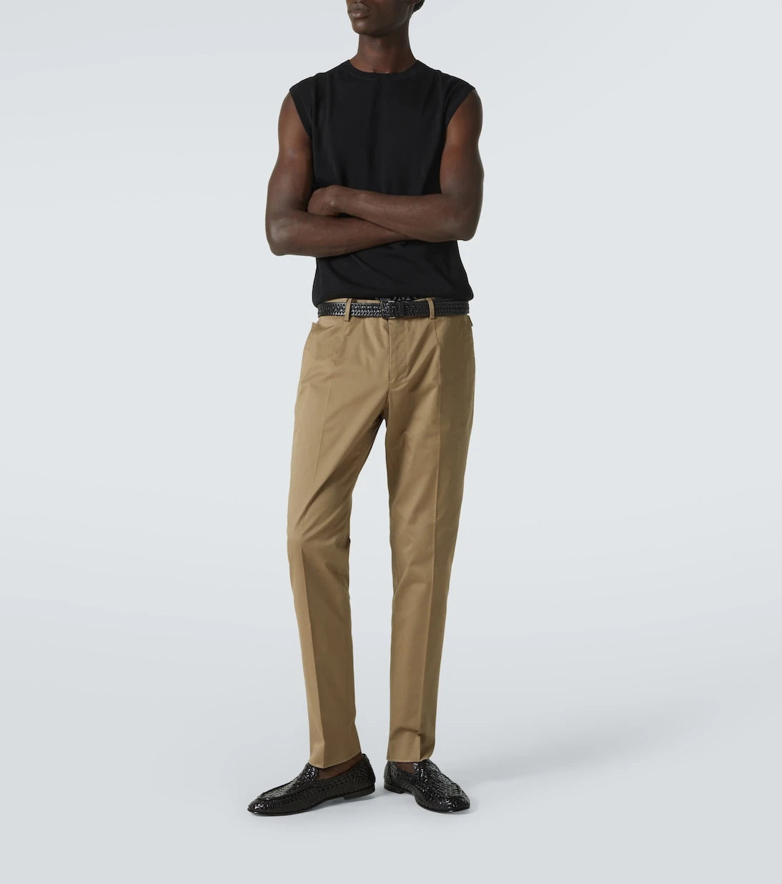 Dolce&Gabbana - High-rise cotton-blend chinos