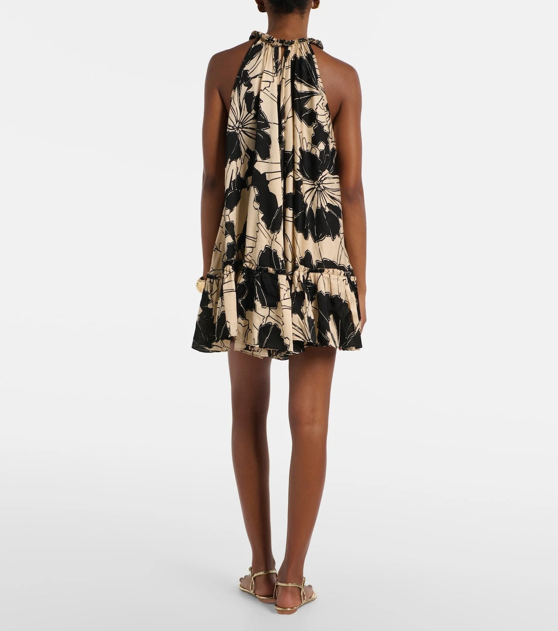 Poupette St Barth - Cleo floral halterneck minidress