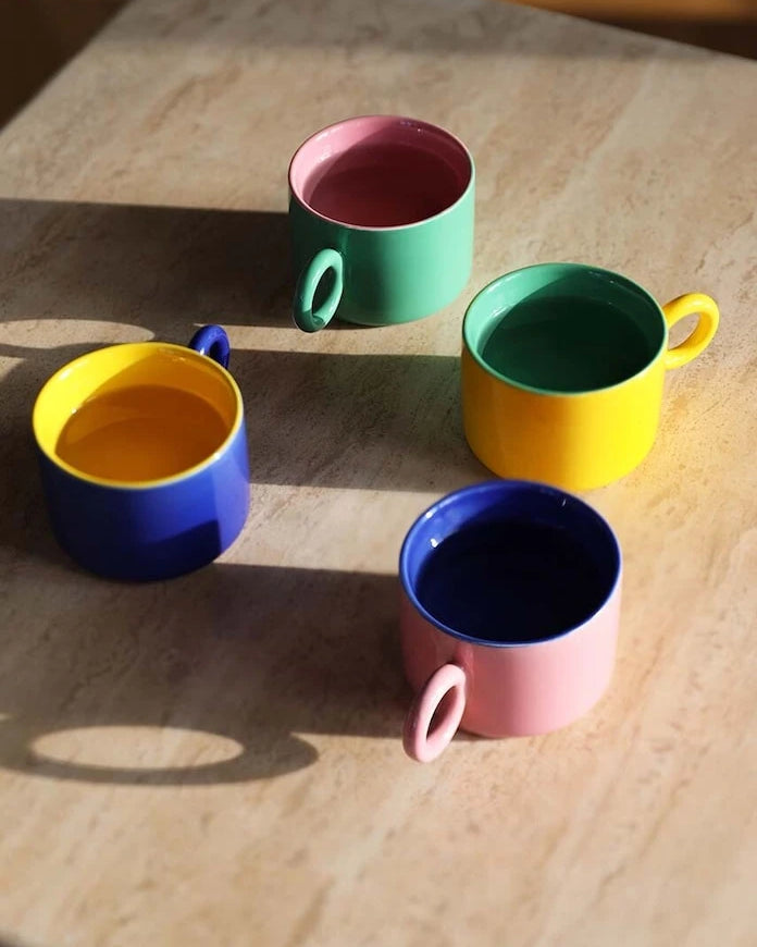 &k amsterdam Mug Chiquito 200 ml Fincan Seti (4 Parça)