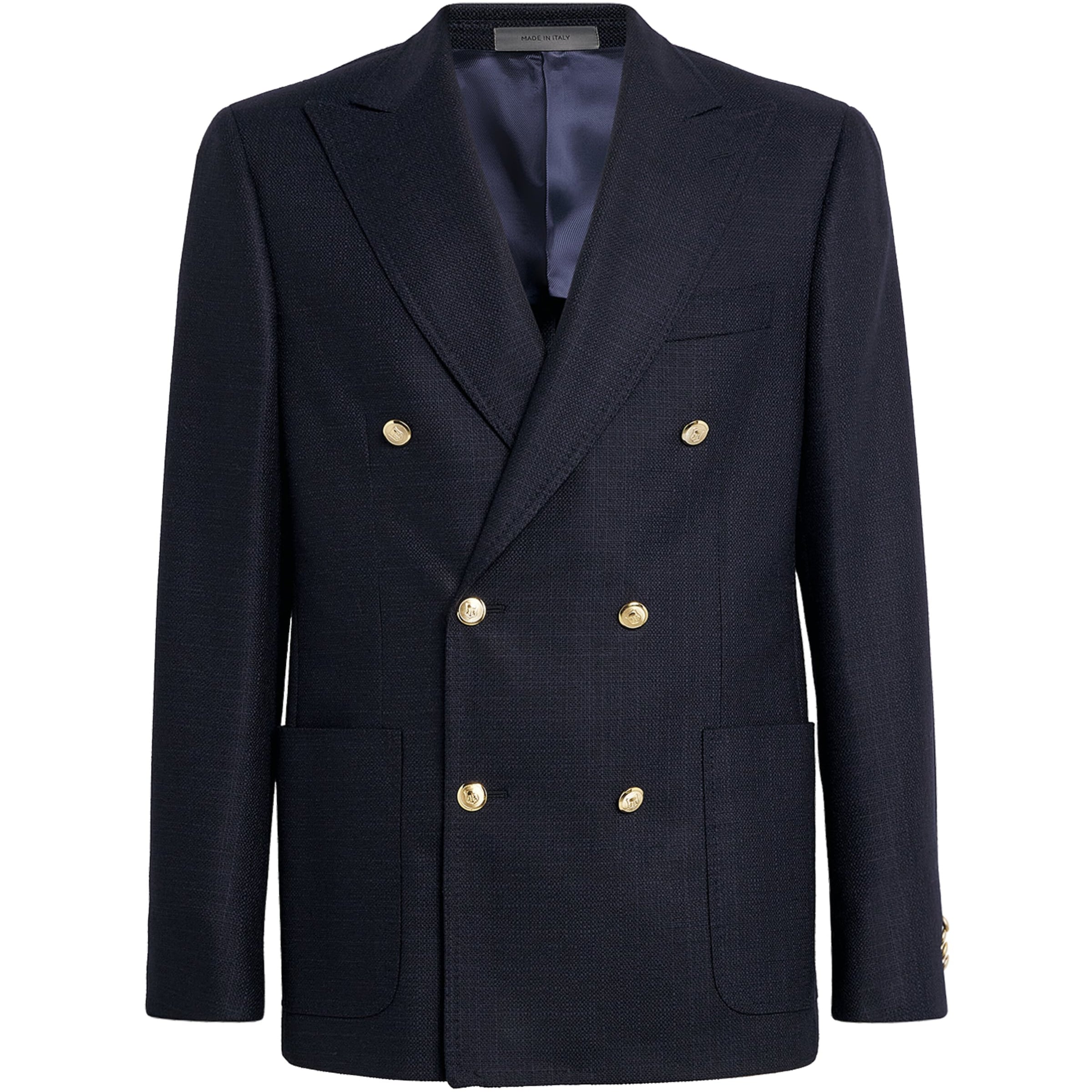 Virgin Wool Double-Breasted Blazer
