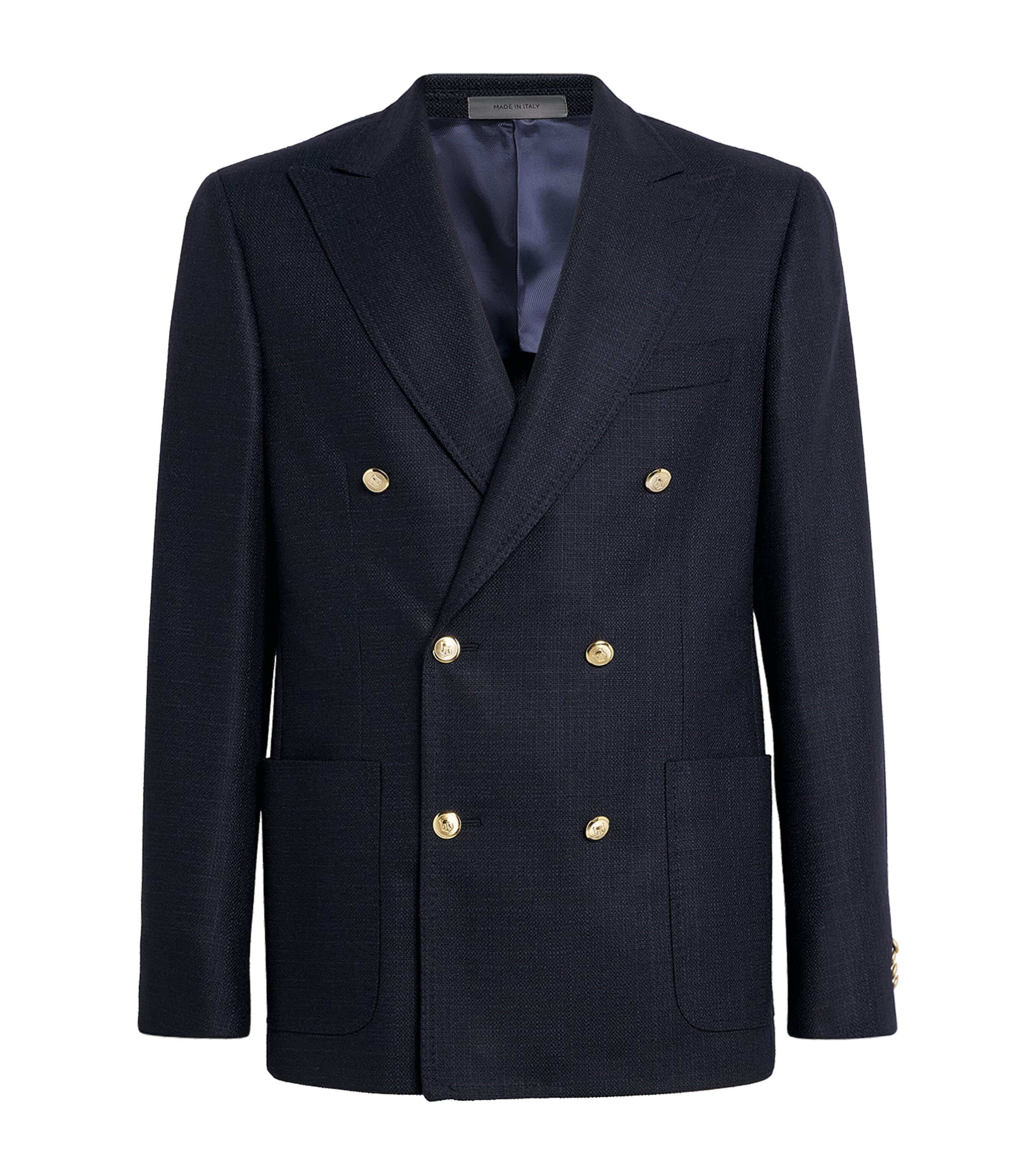Virgin Wool Double-Breasted Blazer