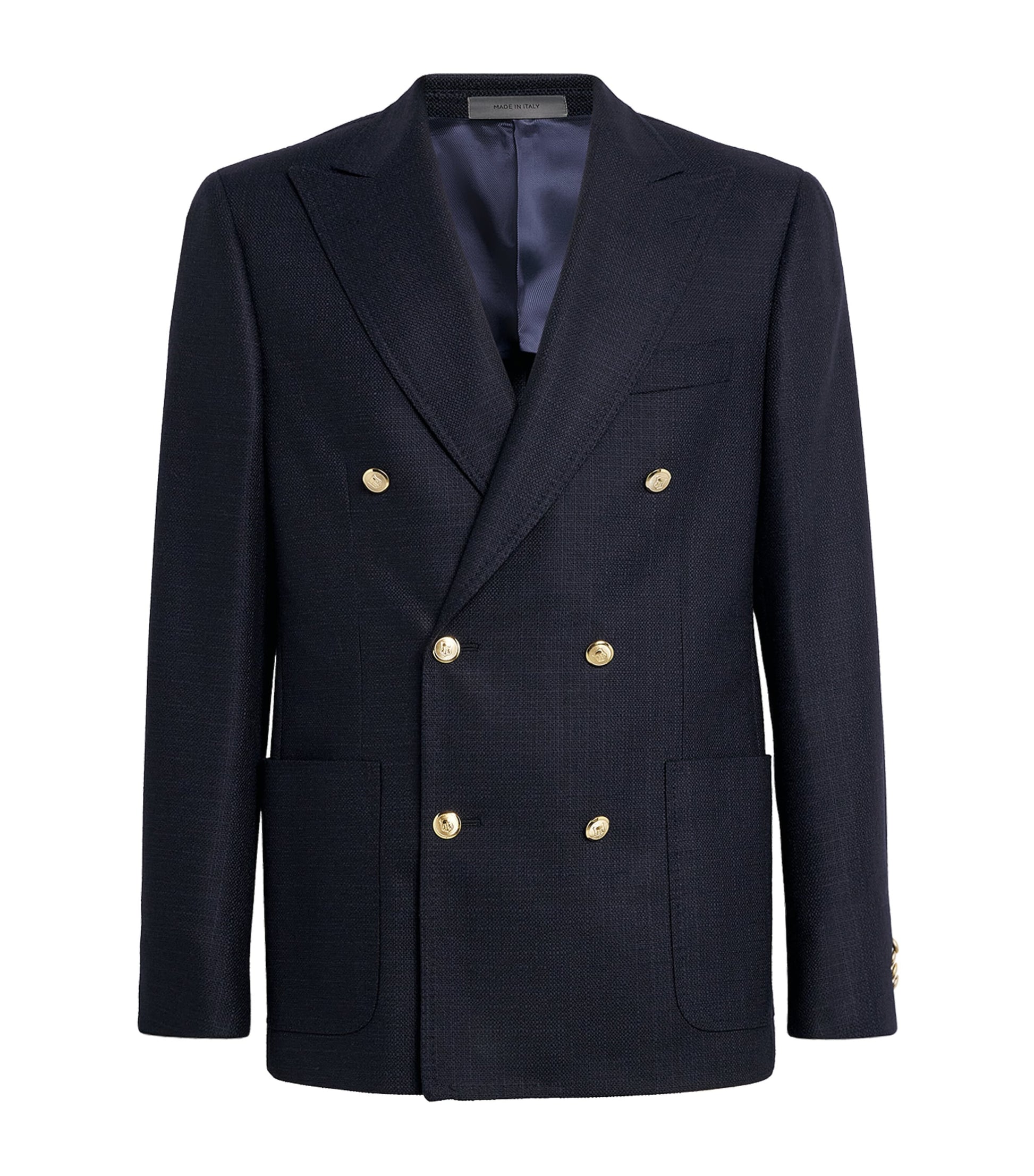 Virgin Wool Double-Breasted Blazer