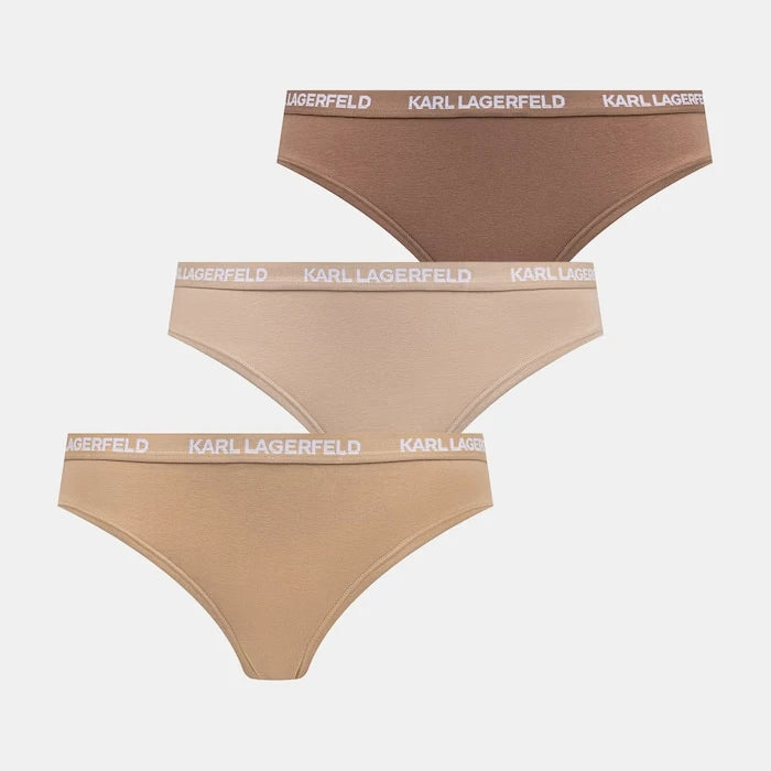 Karl Lagerfeld pamuk ve elastanlı kadın bikini külot 3’lü
